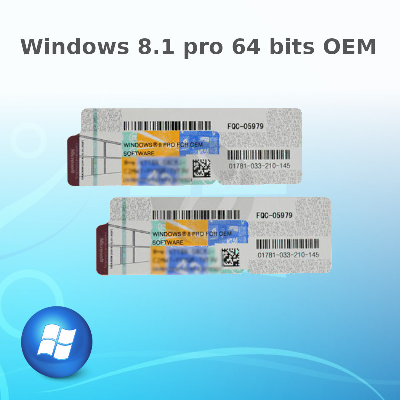 Licence Windows 8.1 pro 64 bits OEM