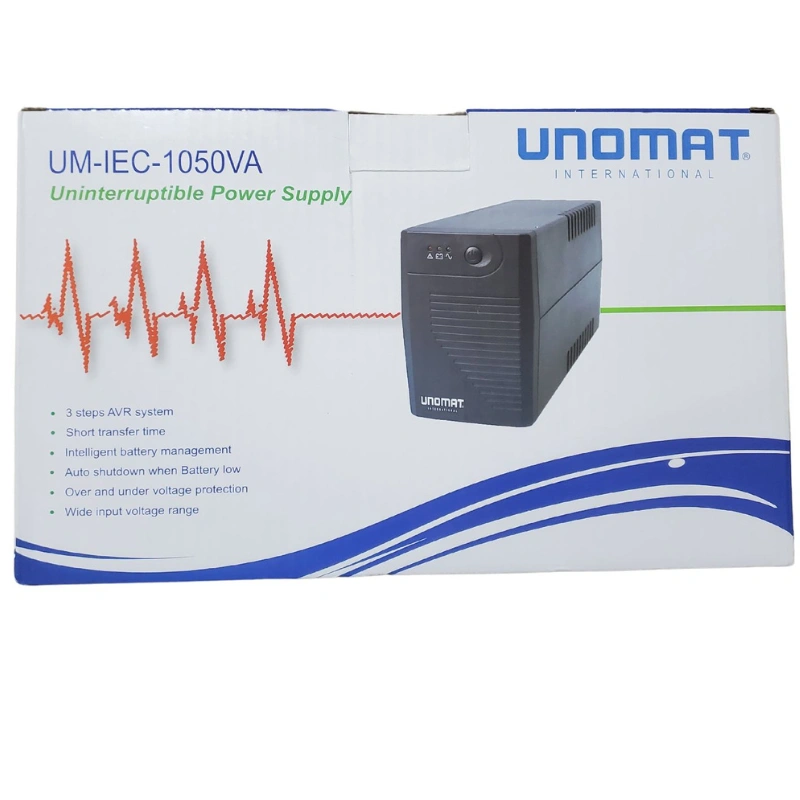 Onduleur Unomat 1050VA 2 SORTIES UNIVERSELLES avec LED