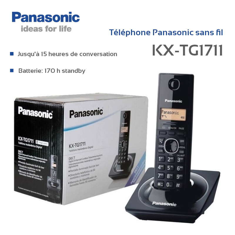 Panasonic KX-TG1711 Téléphone sans-fil numérique image #00 Panasonic KX-TG1711 Téléphone sans-fil numérique image #00