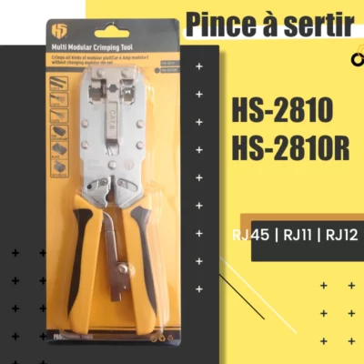 Pince à sertir modulaire HS-2810 RJ45