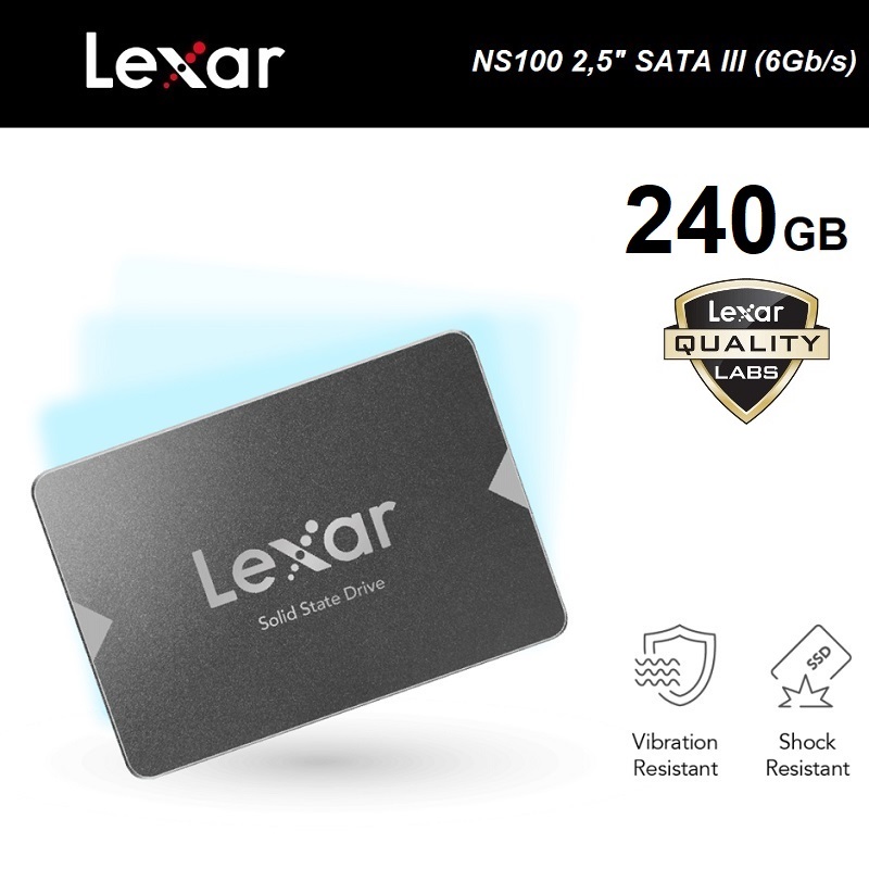 SSD Lexar NS100 2,5" 240 Go SATA III (6Gb/s)