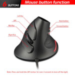 Souris Gaming Verticale Filaire Zelotes T-30 3200 DPI image #06