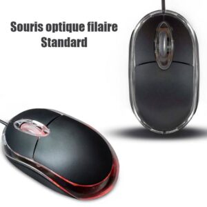 Souris optique filaire Standard USB 2.0 1000 DPI