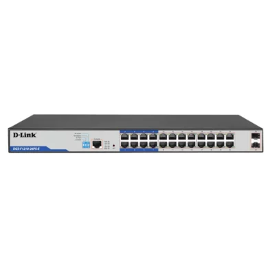 Switch Gigabit 24 ports PoE 2 ports SFP D Link dgs f1210 26ps e