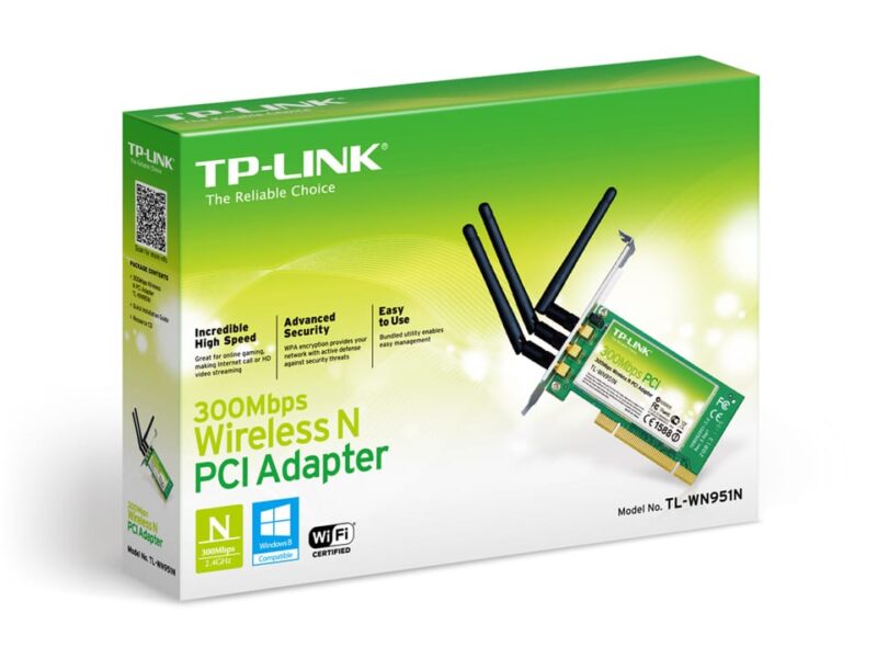 TP-Link TL-WN951N Carte PCI WiFi 300 Mbps