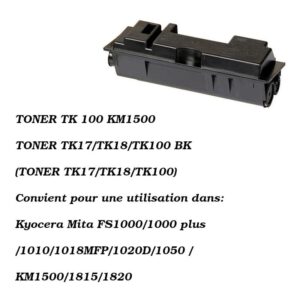 TONER TK 100 KM1500 TK17 TK18 TK100 FS1000 1000+..