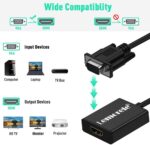 Convertisseur VGA Vers HDMI Avec Audio Full HD 1080 image #01