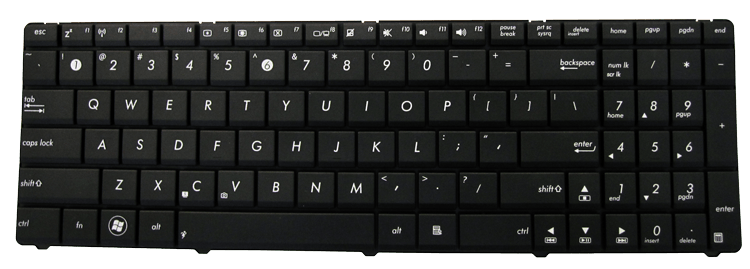 Clavier ASUS K53T BLACK WIN8