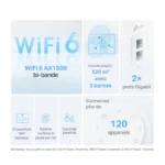 Routeur Tp Link Mesh Wi Fi 6 AX1500 Deco X10 (2 pack) 1