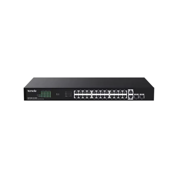 Switch Tenda TEG1128P-24-250W 2SFP – Switch PoE+ Gigabit 24 Ports 250W