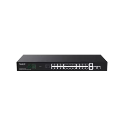 Switch Tenda TEG1128P-24-410W 410W 2SFP – Switch PoE+ Gigabit 28 Ports