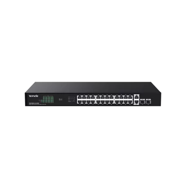 Switch Tenda TEG1128P-24-410W 410W 2SFP – Switch PoE+ Gigabit 28 Ports