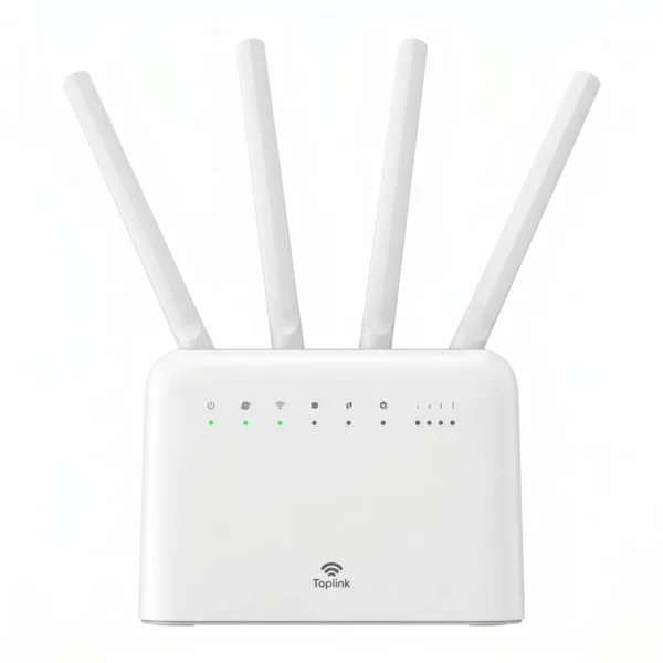 Le Routeur 4G TOPLINK MR715U WiFi 6 offre une connexion internet stable via carte SIM avec batterie intégrée 5000mAh et couverture réseau optimisée. Idéal pour la maison, le bureau, le télétravail et les zones sans fibre ni ADSL en Algérie