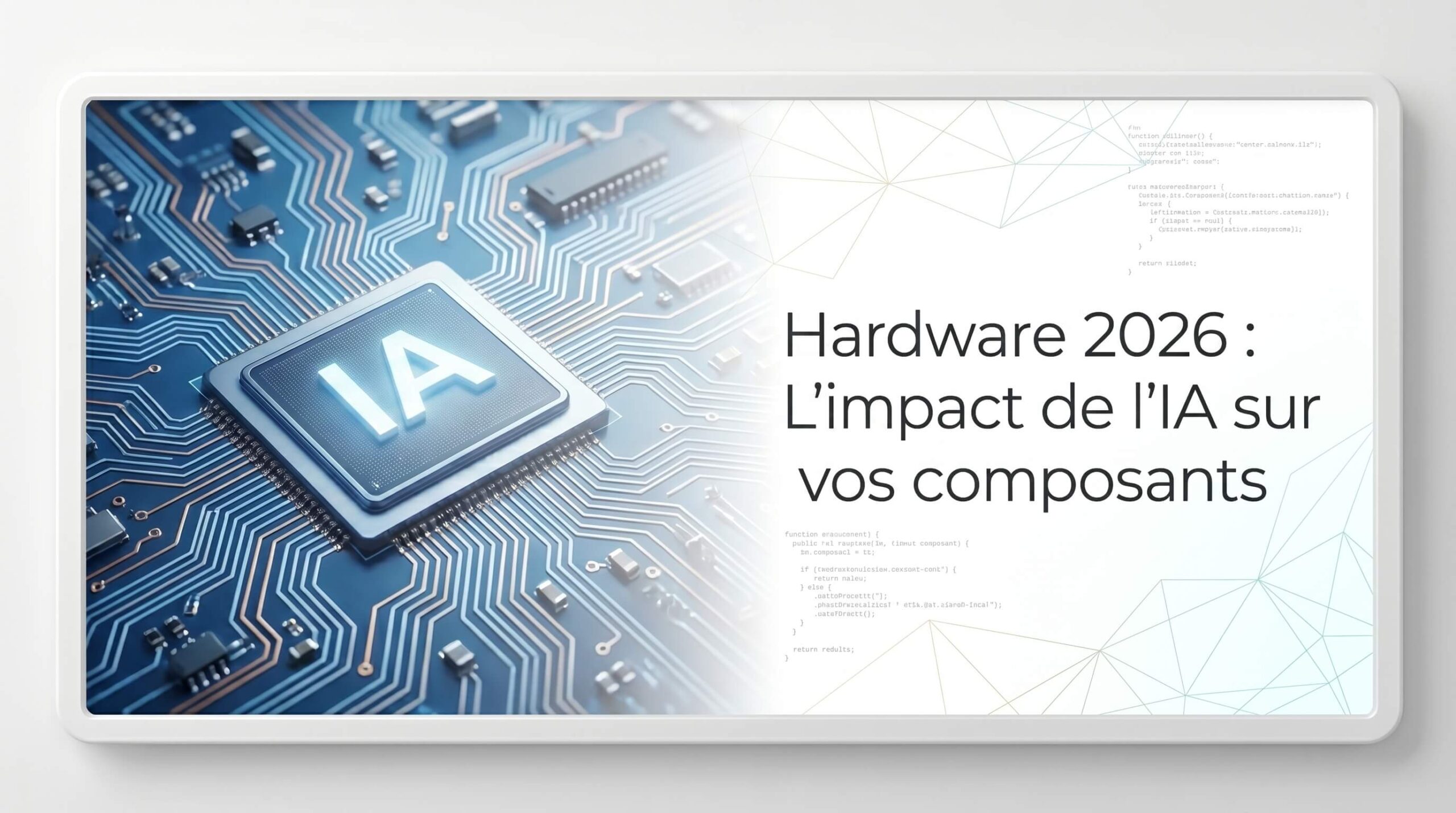 Pénurie de puces et explosion de l'IA : Pourquoi les prix des SSD et de la RAM grimpent en flèche et comment protéger votre budget IT. 2 Hardware 2026 Limpact de lIA sur vos composants scaled