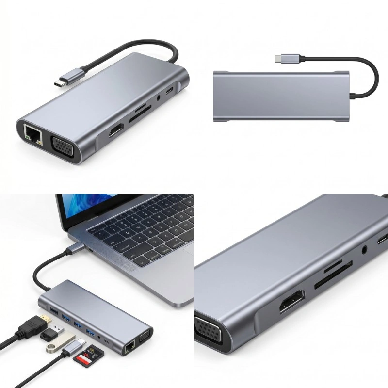 Hub Combo 11-en-1 Type-C adaptateur multiport Algérie