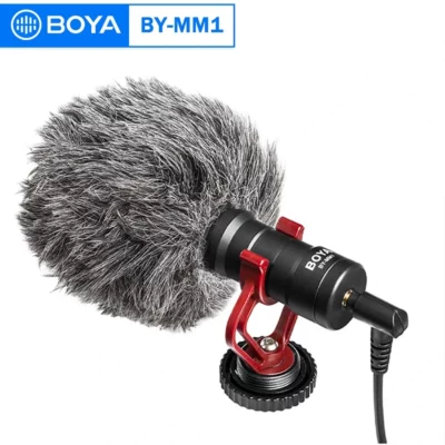Microphone BOYA BY-MM1 cardioïde pour smartphone DSLR caméra vidéo