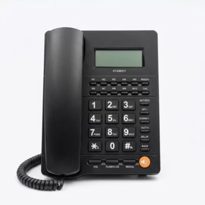 Téléphone Fixe CT-CID317 avec afficheur LCD et fonction Caller ID