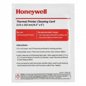 Carte de nettoyage Honeywell 1-110501-00 pour tete d impression thermique Algerie