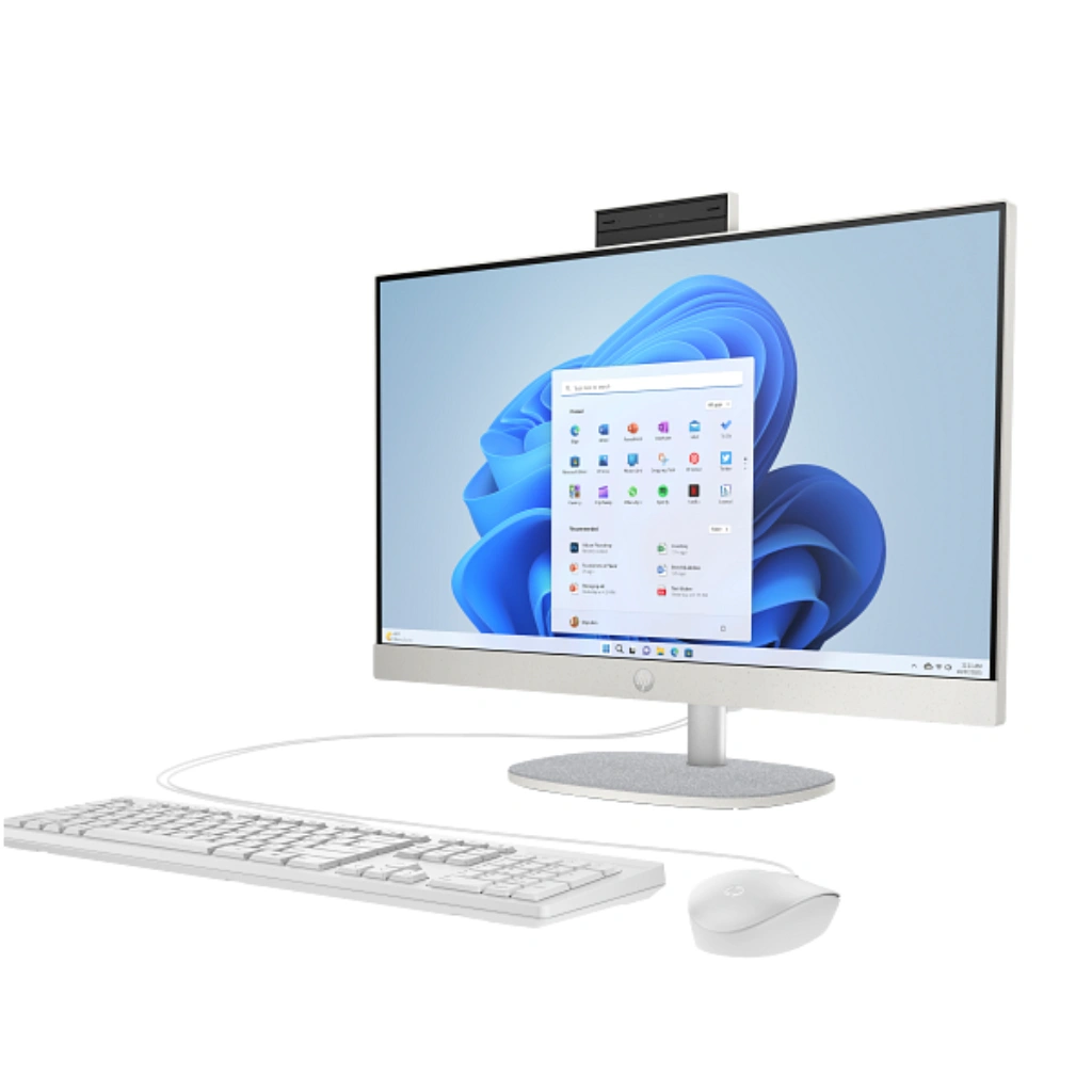 Ordinateur ALL IN ONE HP I5 13EME 8G512G 24''TACTILE BLANC 91H63EA pour bureau et point de vente en Algérie (1) ALL IN ONE HP I5 13EME 8G/512G 24''TACTILE BLANC 91H63EA