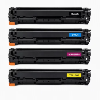 Pack 4 Toners Compatibles HP CB540A CE320A CF210A Noir et Couleurs