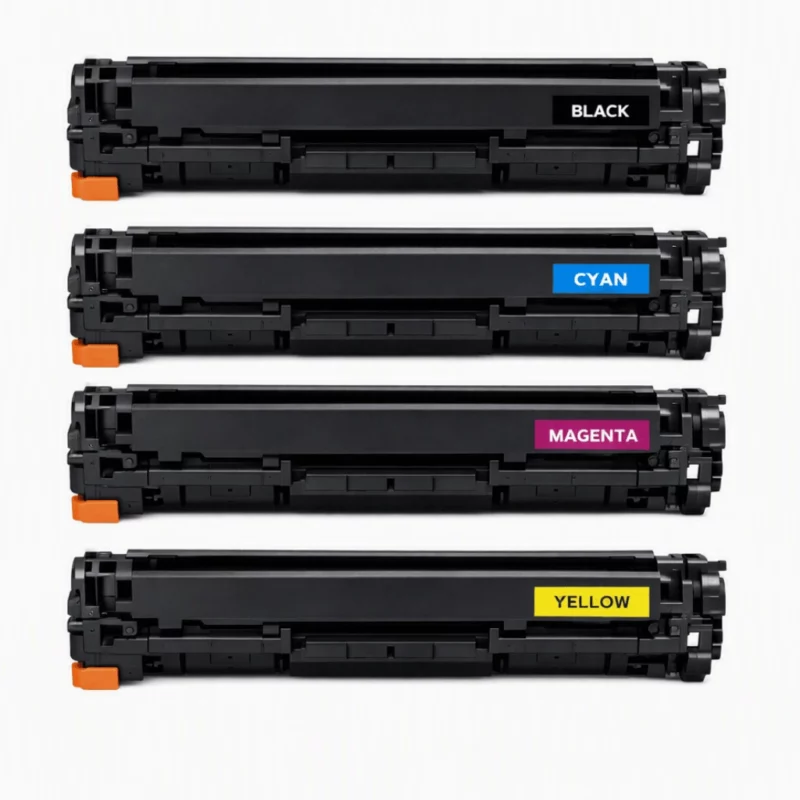 Pack 4 Toners Compatibles HP CB540A CE320A CF210A Noir et Couleurs