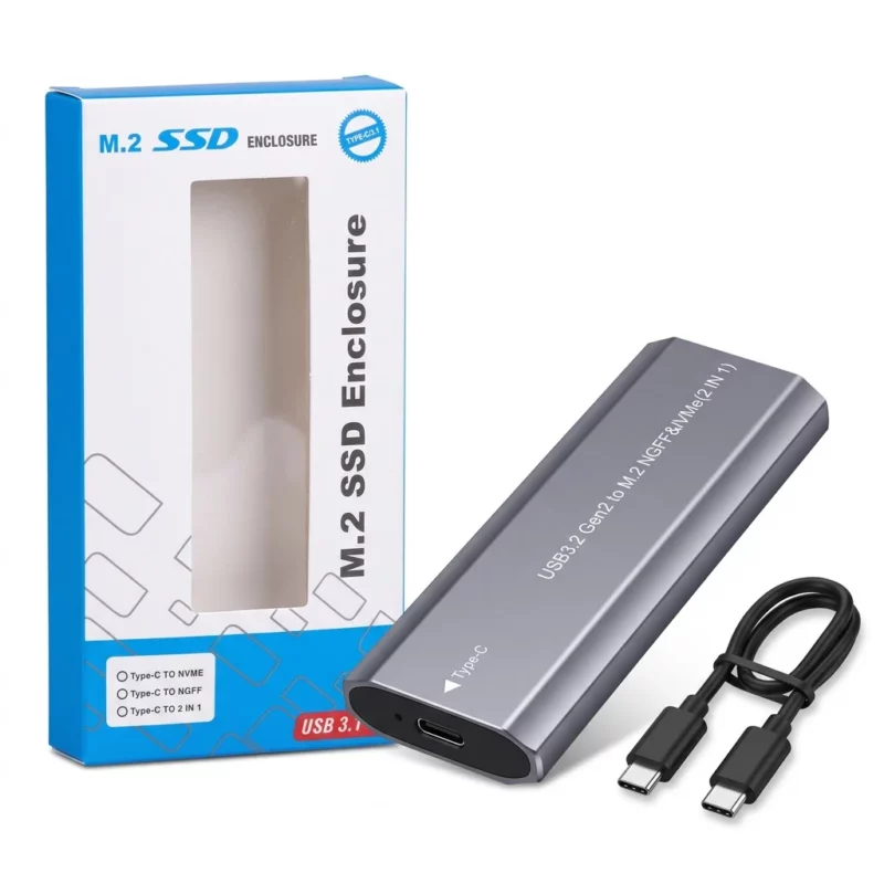 Rack Externe M.2 NVMe NGFF Type-C 10Gbps