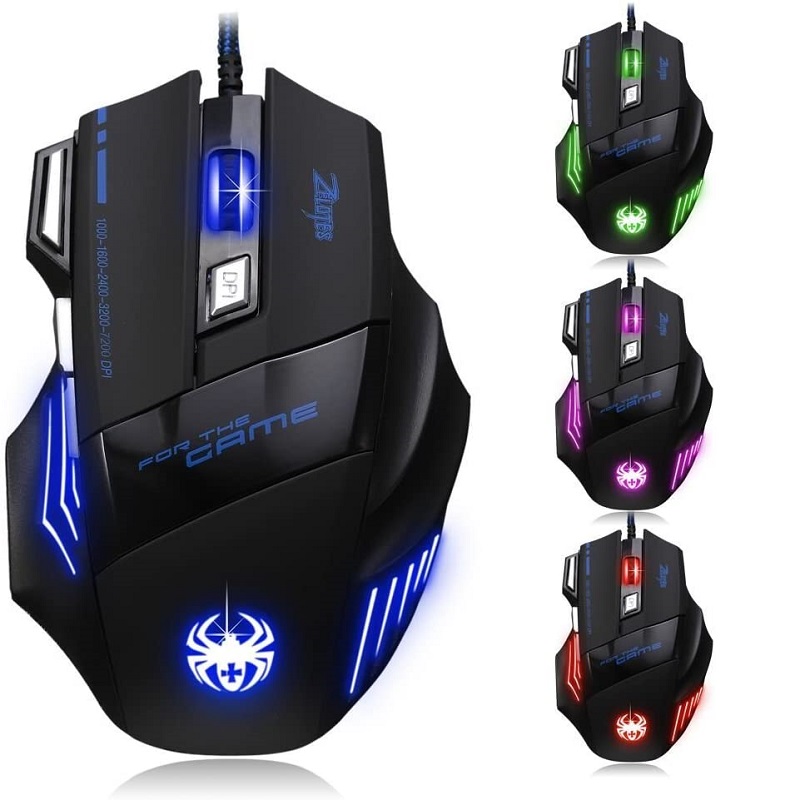Souris Gaming Zelotes T80 USB Filaire 7 Boutons/7200DPI image #00